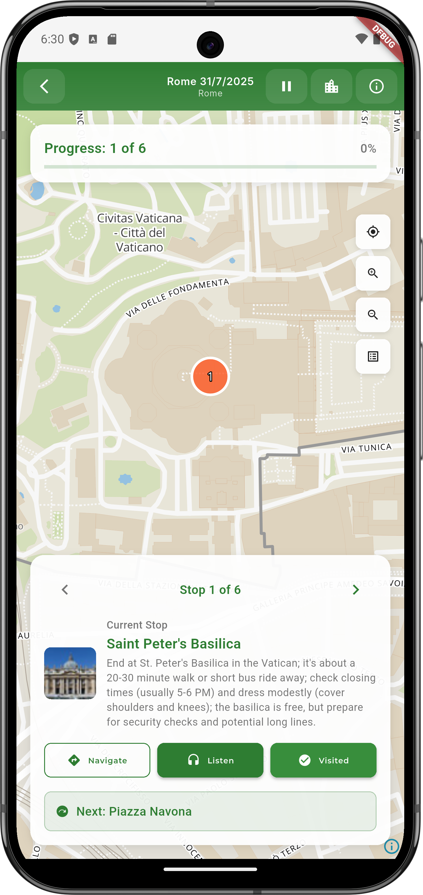 GuideX Trip Execution - Follow your planned route with real-time guidance